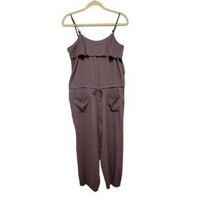 M Purple Boho Beachy Gauzy Cotton Playsuit Romper